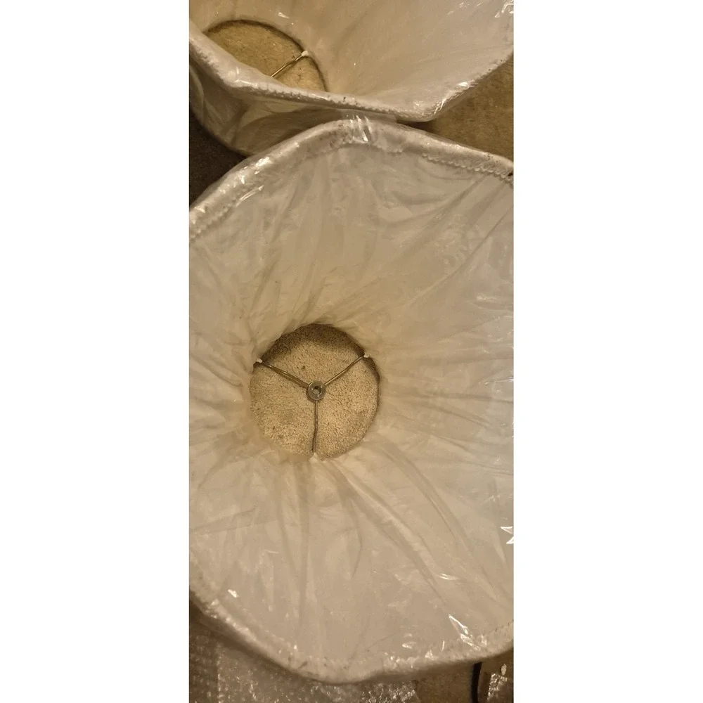 Lot of 6 Stacy Lynn Studios Fashion Lampshades – White‎ – New NOS